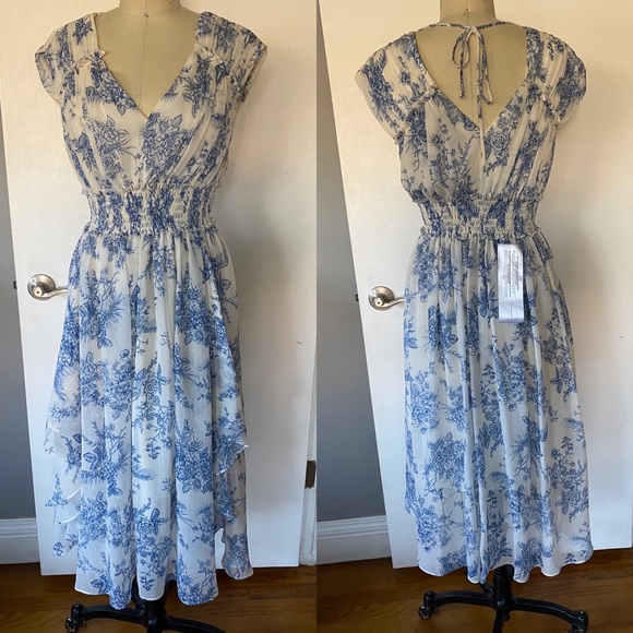 NWT BCBG MAXAZARIA FLORAL DRESS - Picture 4 of 11